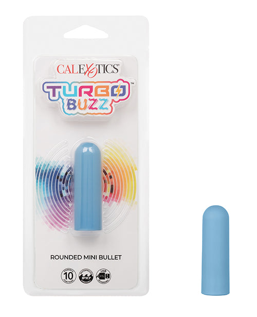 Turbo Buzz Rounded Mini Bullet Stimulator Blue
