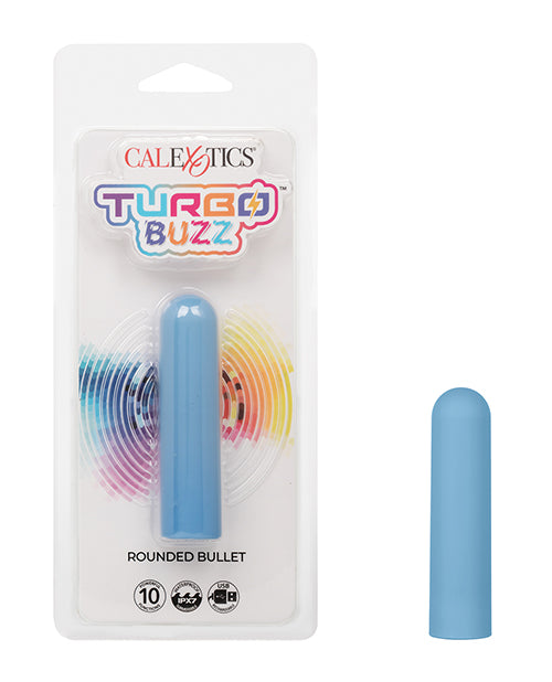 Turbo Buzz Rounded Bullet Stimulator Blue