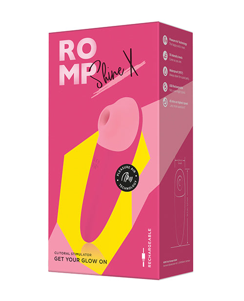 ROMP Shine X Clitoral Vibrator - Pink - GreatEagleInc