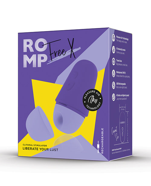 ROMP Free X Clitoral Vibrator - Purple - GreatEagleInc