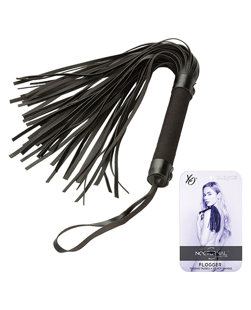 Nocturnal Collection Flogger - Black - GreatEagleInc