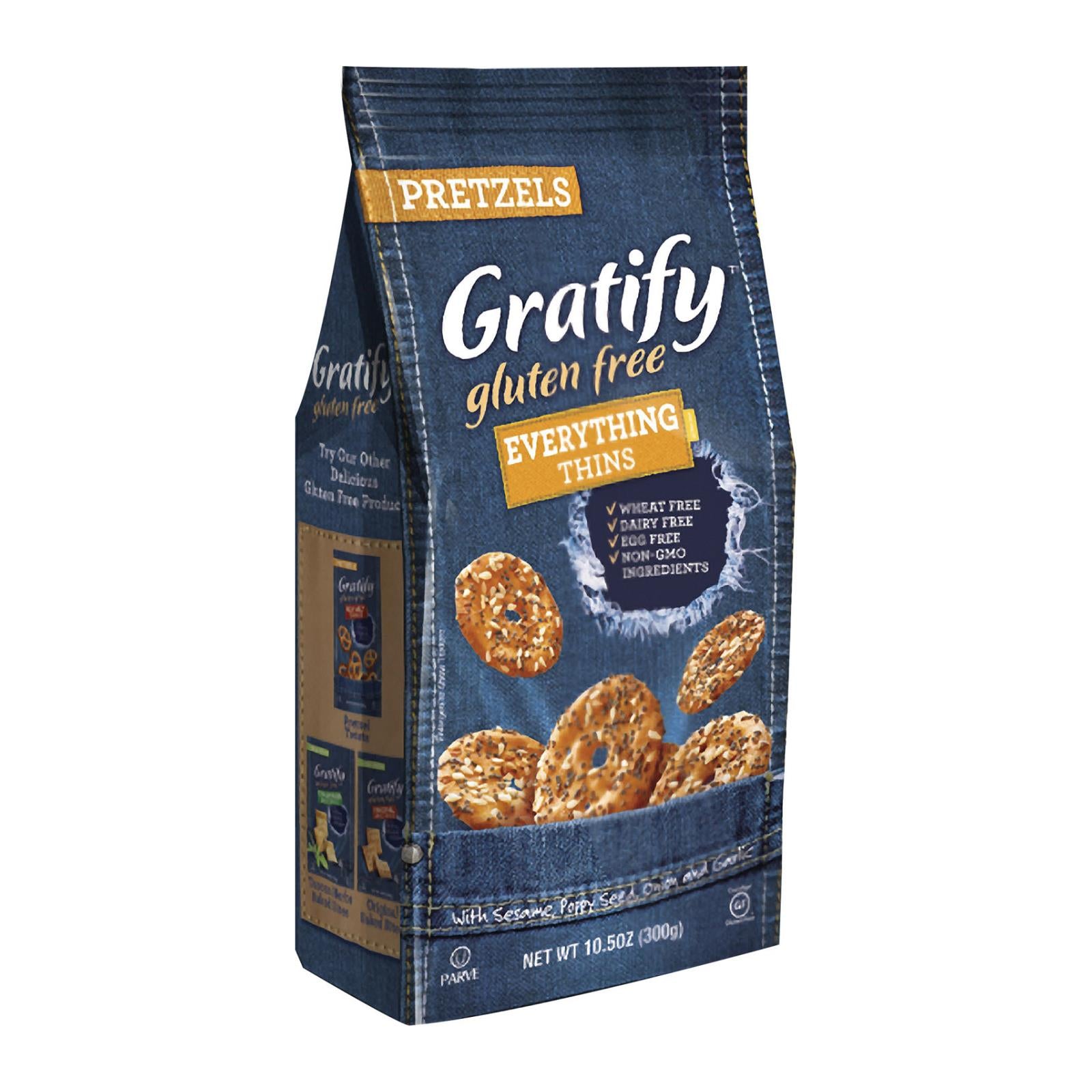 Gratify Pretzel Thin - Everything - Case Of 6 - 10.5 Oz - GreatEagleInc