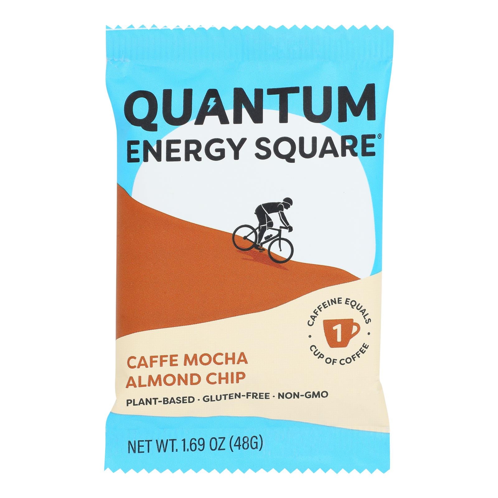 Quantum Energy Squares - Bar Caffe Mocha Almd Chip - Cs Of 8-1.69 Oz - GreatEagleInc
