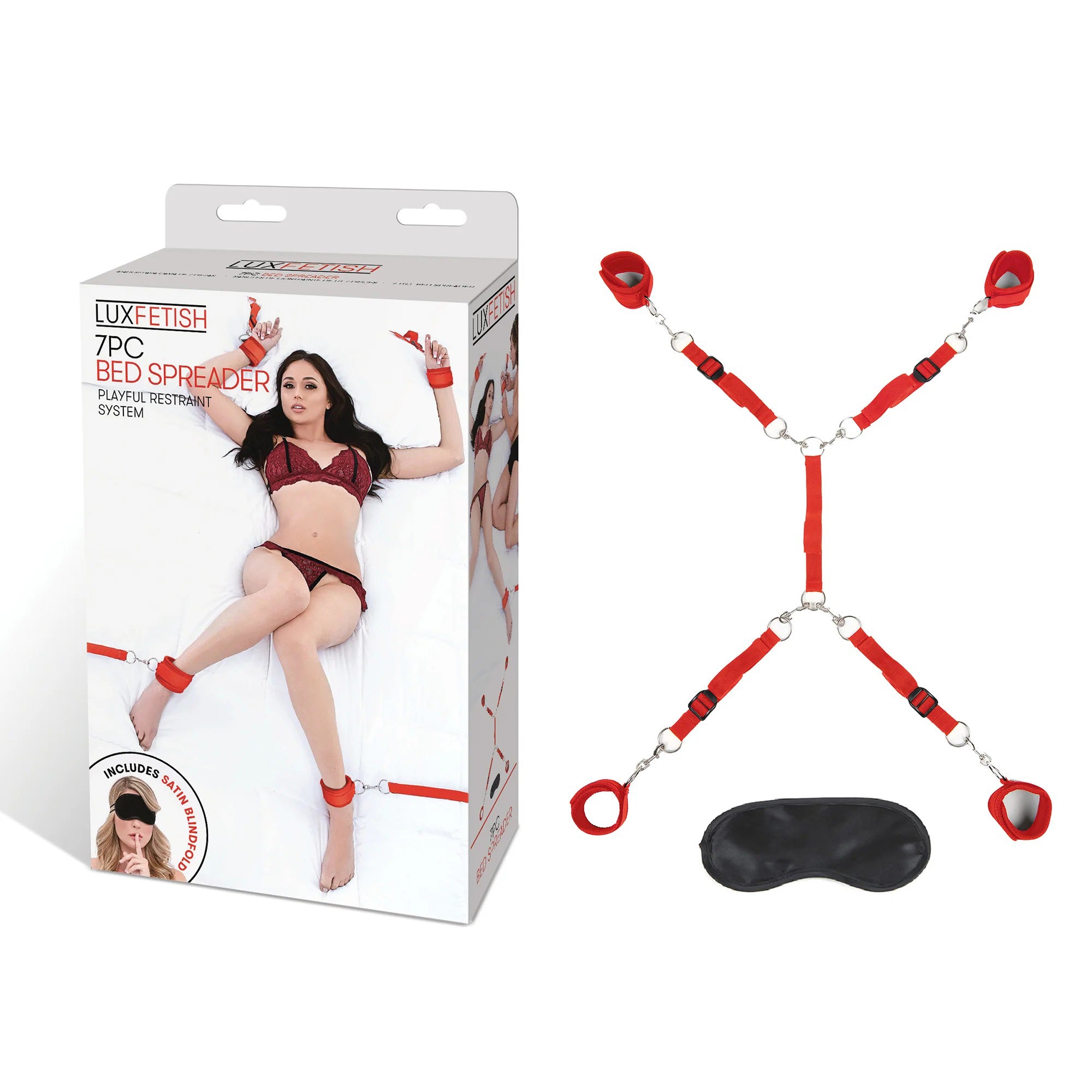 7 Pc Bed Spreader - Red - GreatEagleInc