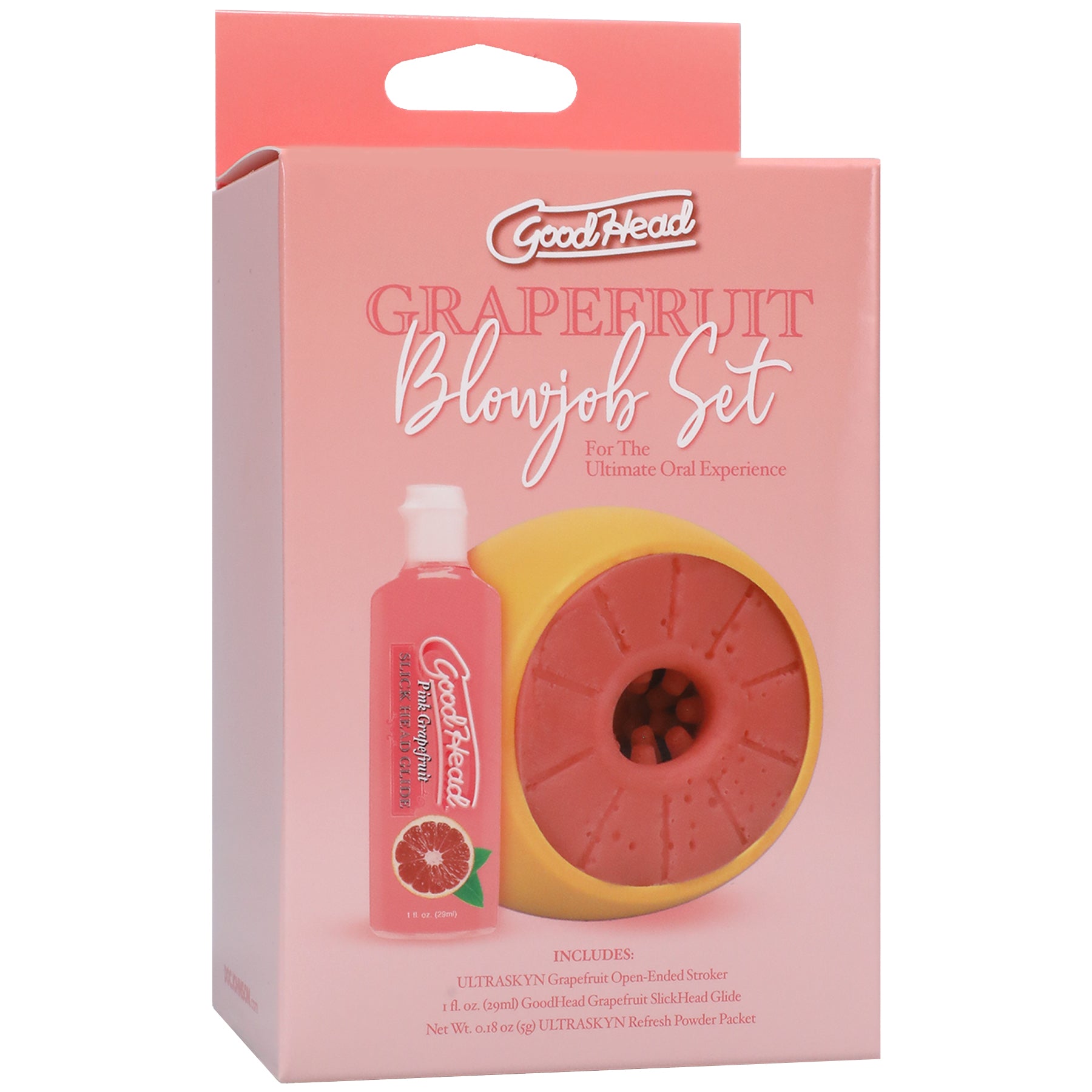 Goodhead - Grapefruit Blowjob Set - Yellow/pink Default Title