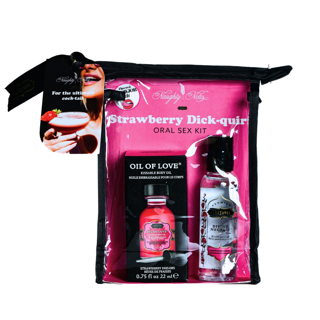 Strawberry Dick-Quiri Oral Sex Kit - .75 Oz - GreatEagleInc