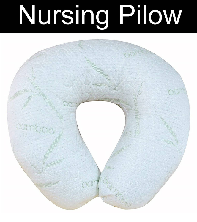 Bamboo Soft Plush Baby Breastfeeding Nursing Travel Pillow - Pillows