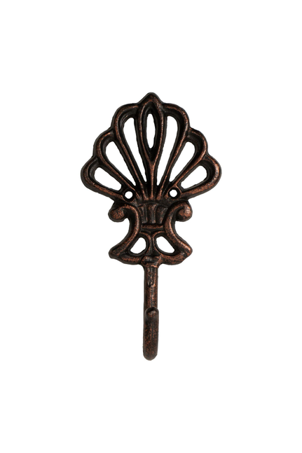 FantasHome Wall Mounted Cast Iron Home Decor Single Hook (Fleur De Lis) - Home Decor