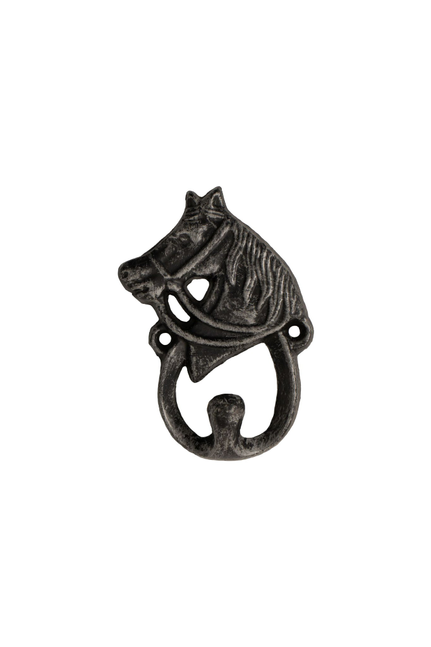FantasHome Wall Mounted Cast Iron Home Decor Single Hook (Horse) - Black / 1 / S - Home Decor