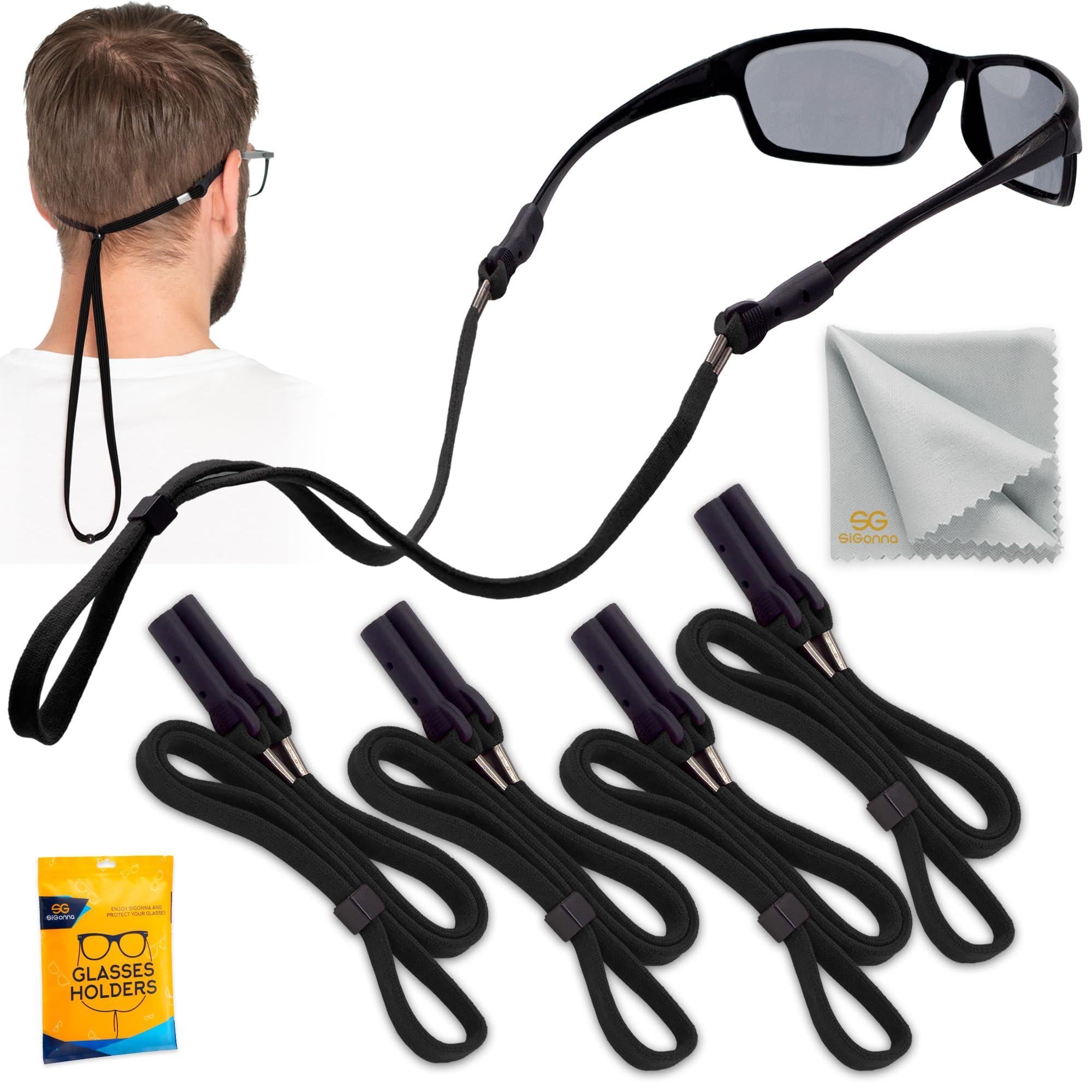 SIGONNA Eye Glasses Holders Around Neck   Glasses Strap Anti Slip   Sunglasses Strap Holder for Men Women   Eyeglasses Strap Lanyard   Eyeglass Holder Strap Chain   4 Cords - GreatEagleInc
