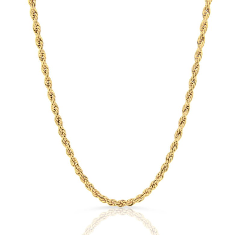RONNIE GOLD ROPE CHAIN NECKLACE Mai Desiree