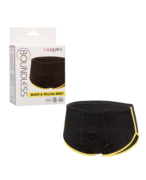 Boundless Boxer Brief - Black/Yellow - GreatEagleInc