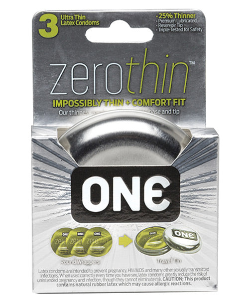 One Backdoor Pack Custom Fit Condoms - Pack of 3