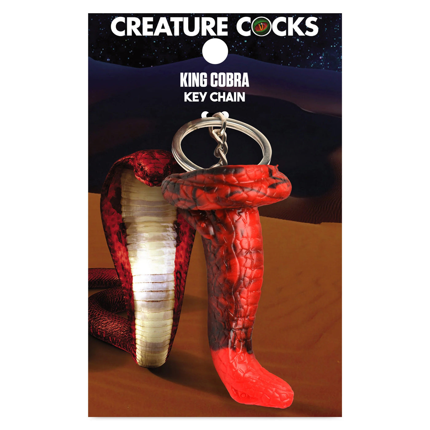 King Cobra Keychain - Red - GreatEagleInc