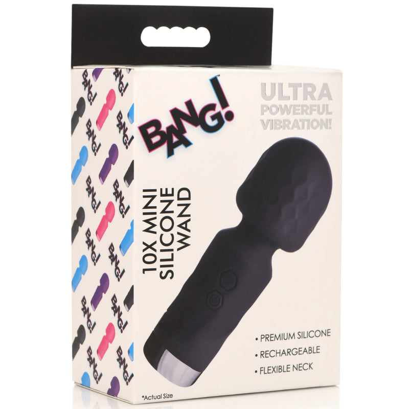 10x Mini Silicone Wand -  Black