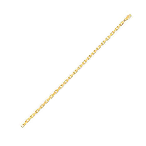 3.6mm 14k Yellow Gold French Cable Chain Bracelet - 8.25'' - Apparel & Accessories