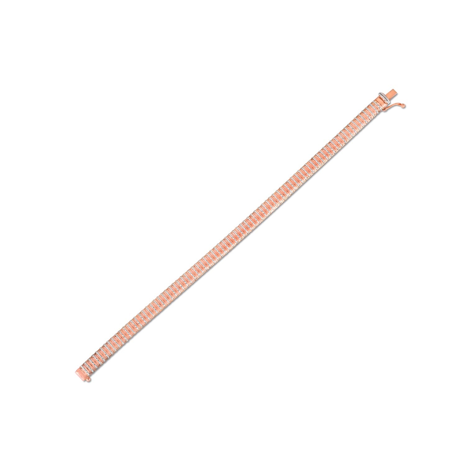 14k Rose Gold Diamante Flex Bracelet - 7'' - Apparel & Accessories