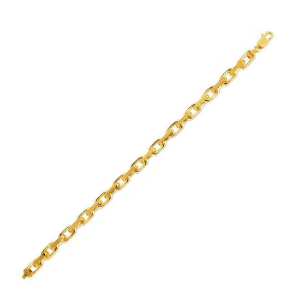 6.1mm 14k Yellow Gold French Cable Chain Bracelet - 8.25'' - Apparel & Accessories