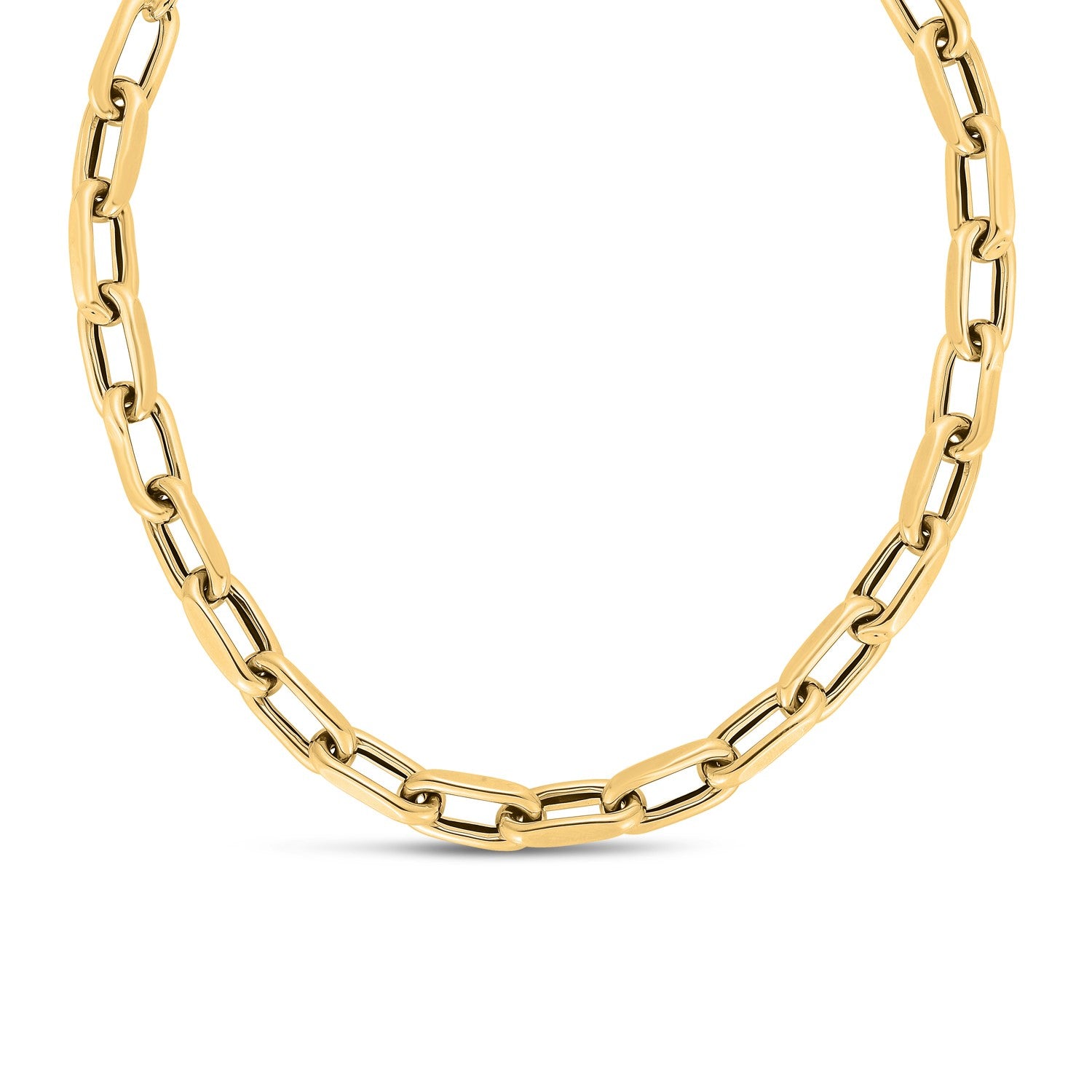 14k Yellow Gold French Cable Link Necklace (9mm) - 18'' - Apparel & Accessories