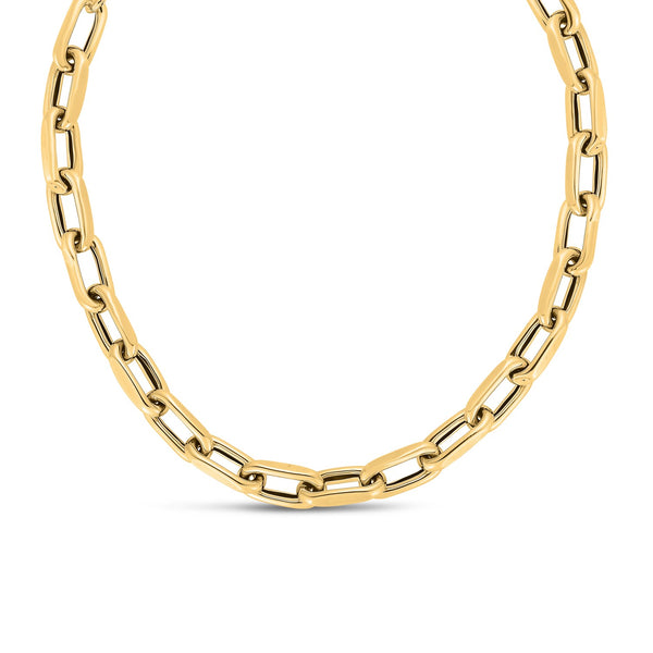 14k Yellow Gold French Cable Link Necklace (9mm) - 18'' - Apparel & Accessories