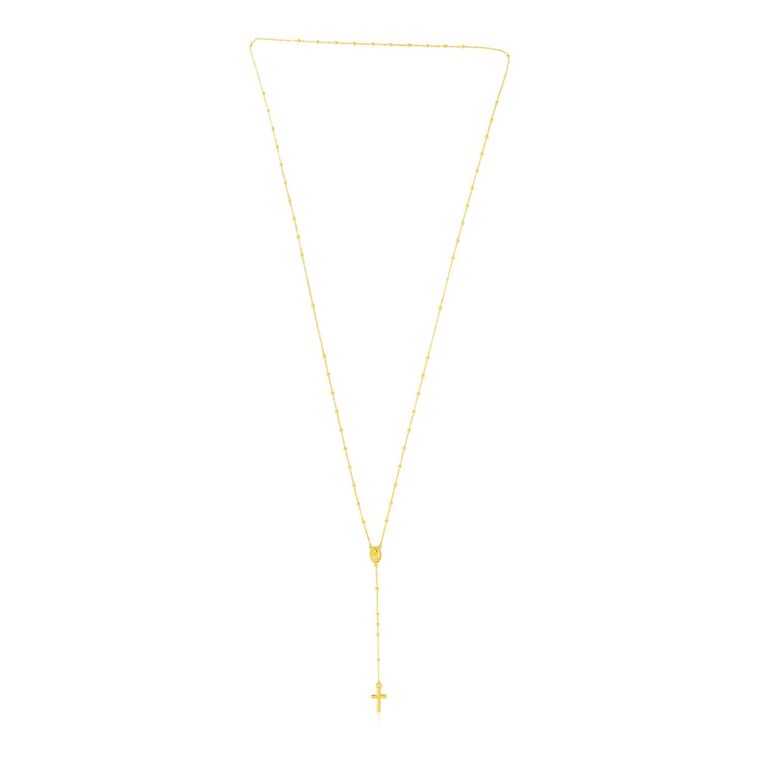 14k Yellow Gold Rosary Necklace - 26'' - Apparel & Accessories