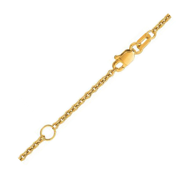 Extendable Cable Chain in 18k Yellow Gold (1.8mm) - 18'' - Apparel & Accessories
