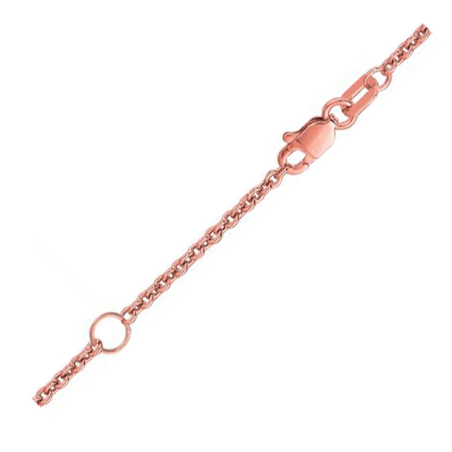 Extendable Cable Chain in 18k Rose Gold (1.8mm) 18''