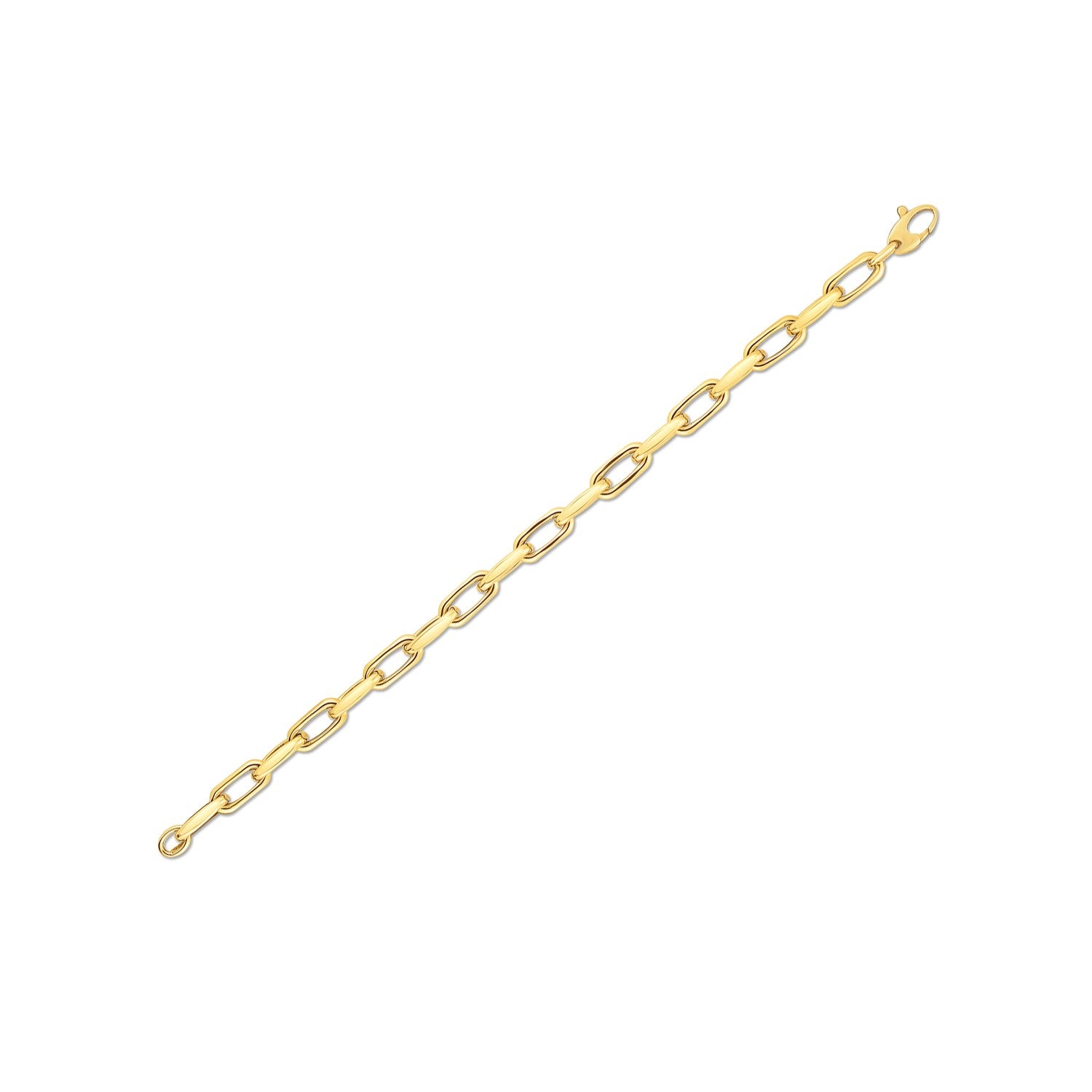 14k Yellow Gold French Cable Link Bracelet (6mm) - 7.5'' - Apparel & Accessories