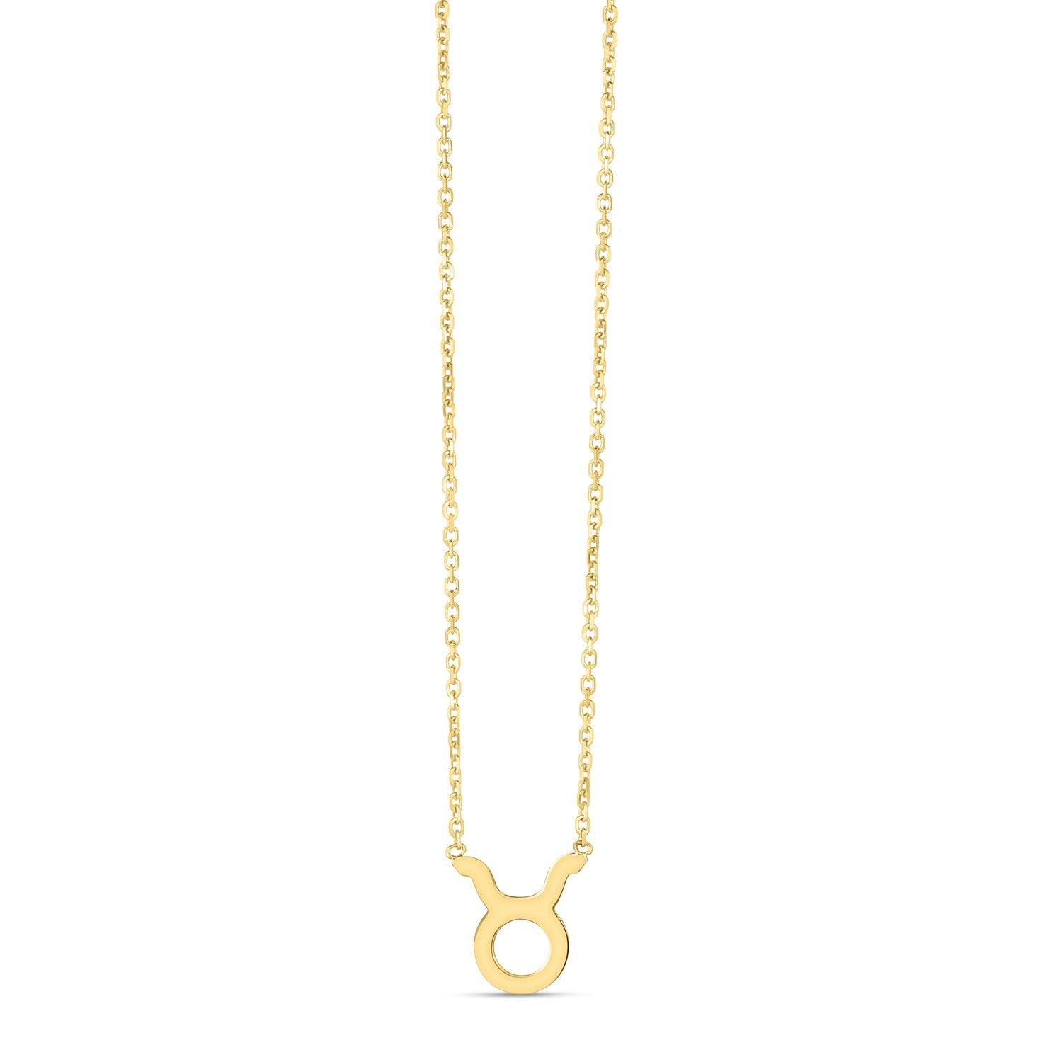14K Yellow Gold Taurus Necklace - 18'' - Apparel & Accessories