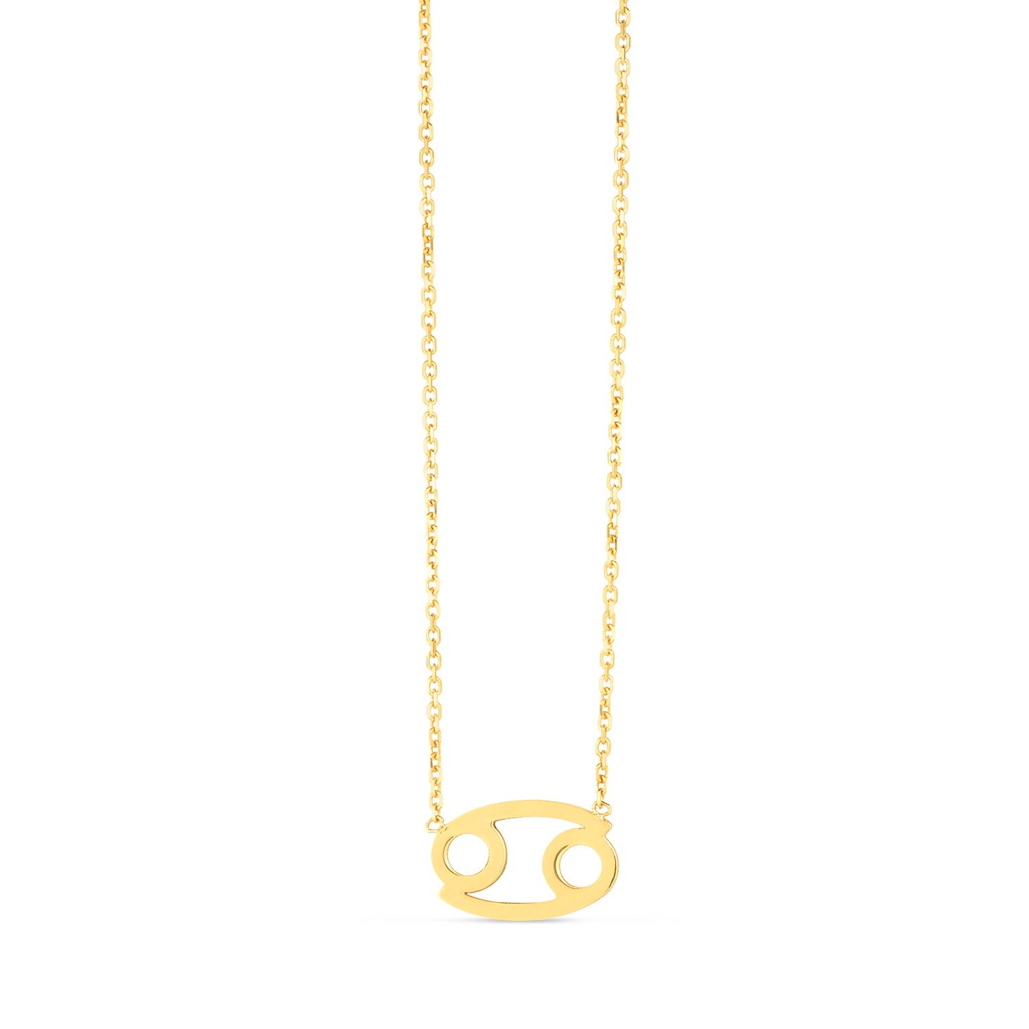 14K Yellow Gold Cancer Necklace - 18'' - Apparel & Accessories