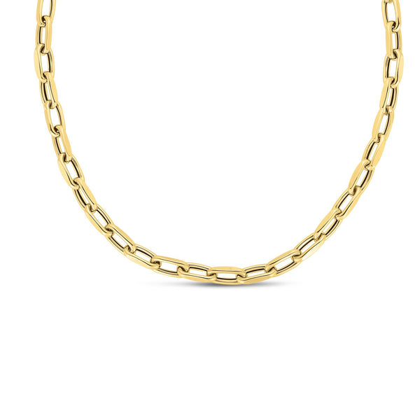 14k Yellow Gold French Cable Link Necklace (6mm) - 18'' - Apparel & Accessories