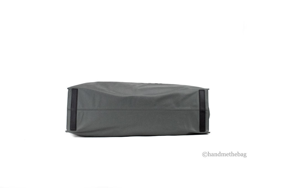 Burberry Trench Charcoal Grey Extra Large Nylon Branded Tote - 1 - Bags & Wallets