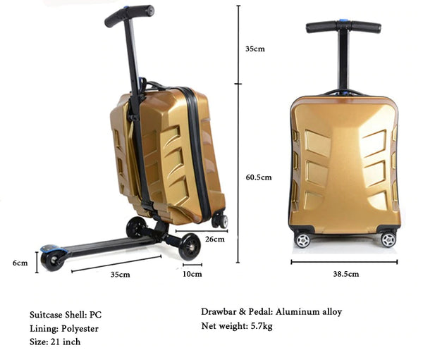 3 In 1 Scooter Suitcase - GreatEagleInc