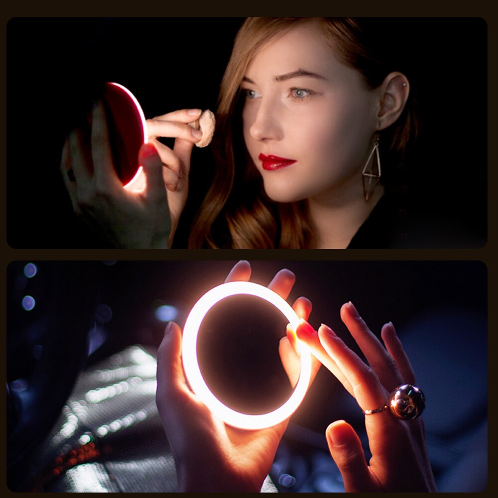 Portable Wireless Charging Led Mirror Makeup - GreatEagleInc