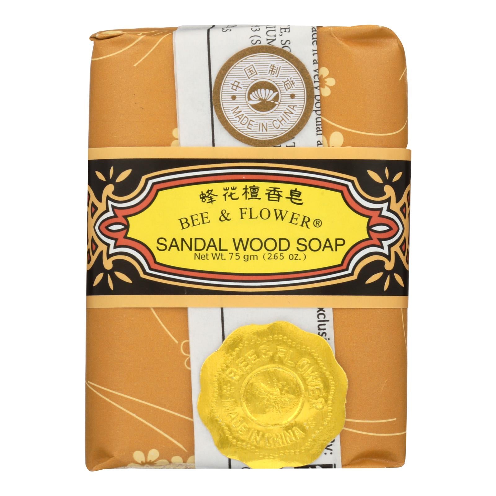 Bee And Flower Soap Sandalwood - 2.65 Oz - Case Of 12 - GreatEagleInc
