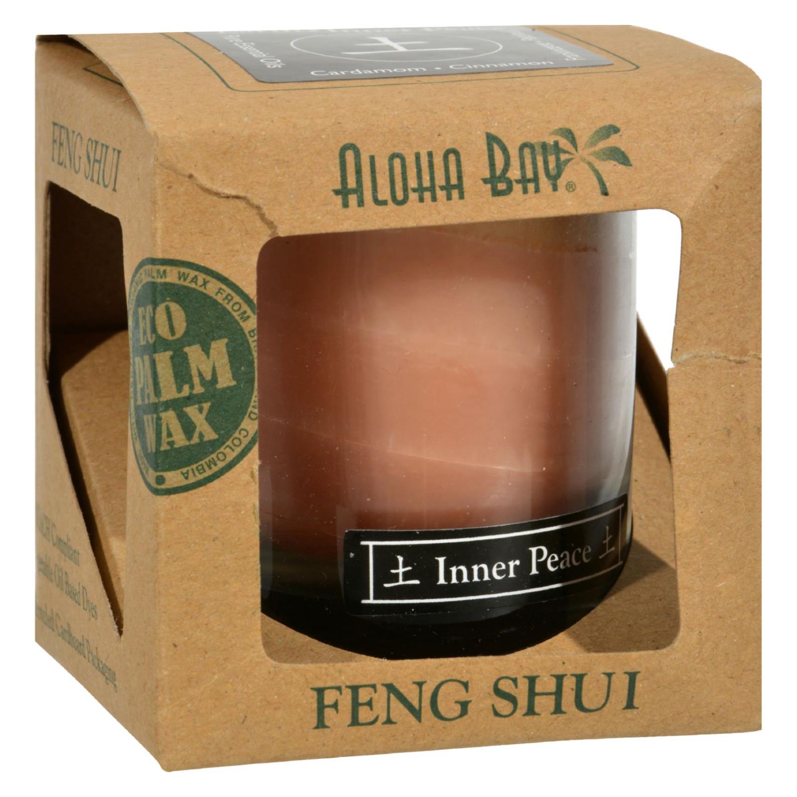 Aloha Bay - Feng Shui Elements Palm Wax Candle - Earth/inner Peace - 2.5 Oz - GreatEagleInc