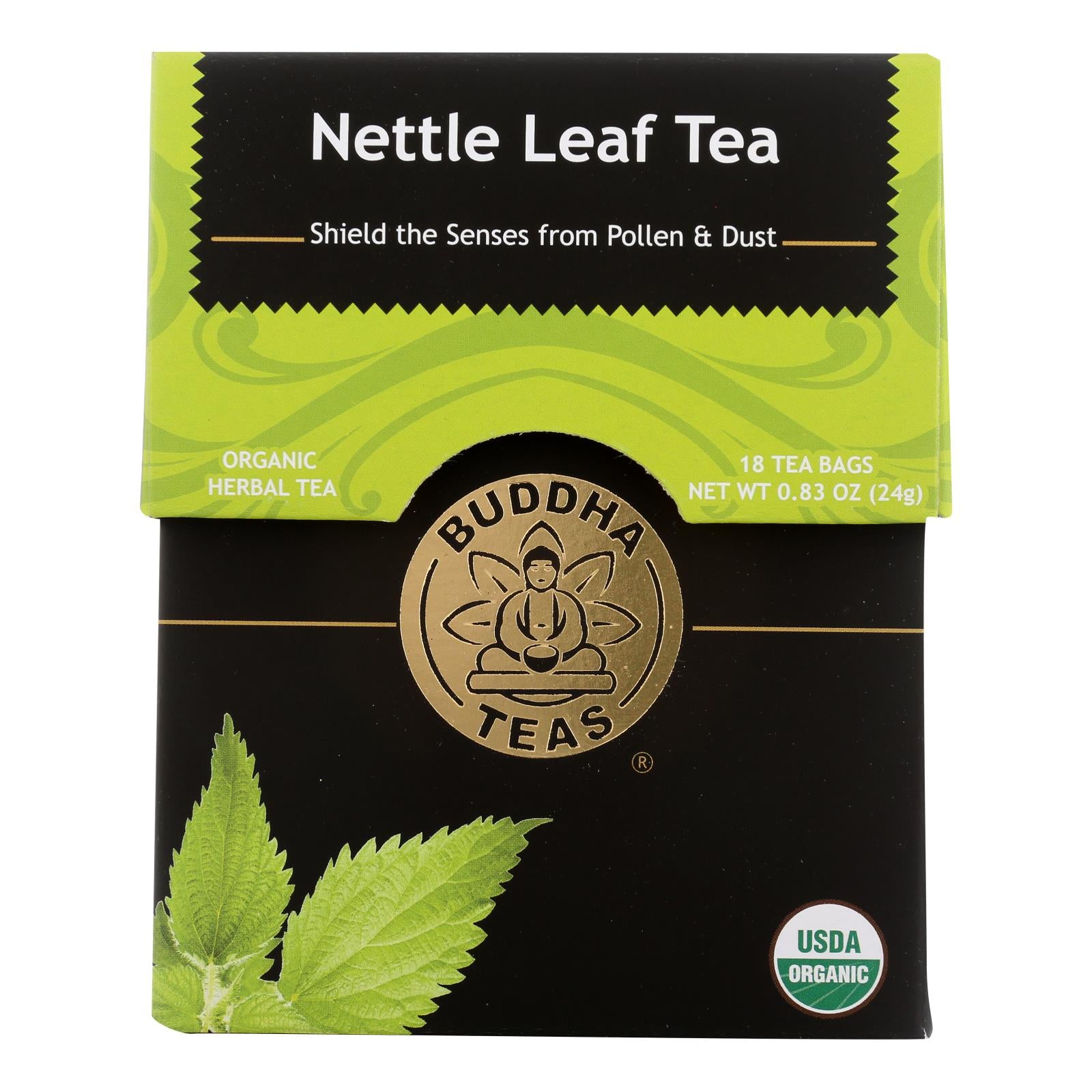 Buddha Teas - Organic Tea - Nettle Leaf - Case Of 6 - 18 Count - GreatEagleInc