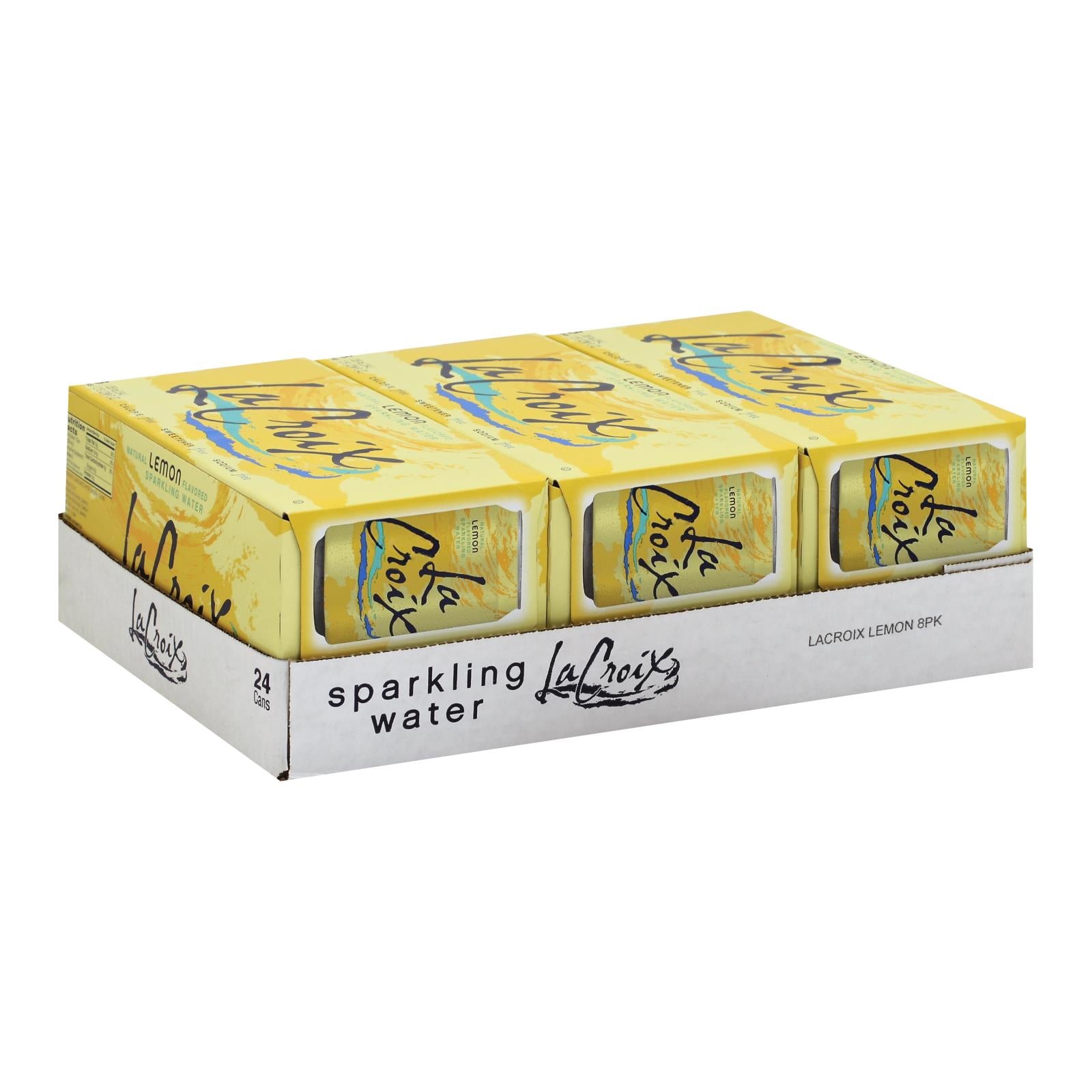 Lacroix Sparkling Water - Lemon - Case Of 3 - 12 Fl Oz. - GreatEagleInc