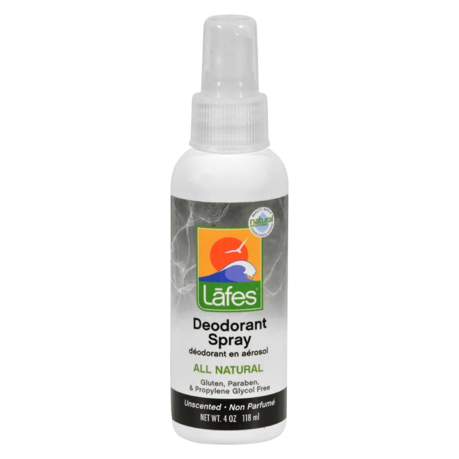 Lafe's Natural Body Care Deodorant Spray With Aloe - 4 Fl Oz - Eco-Friendly Home & Grocery