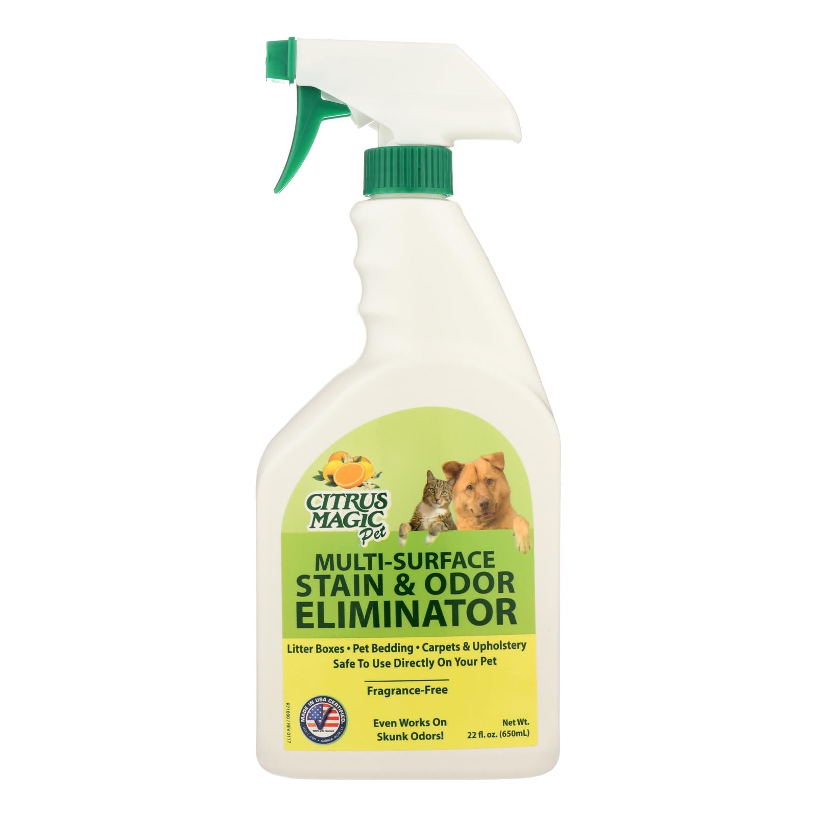 Citrus Magic Pet Odor Eliminator - Trigger Spray - 22 Fl Oz - GreatEagleInc