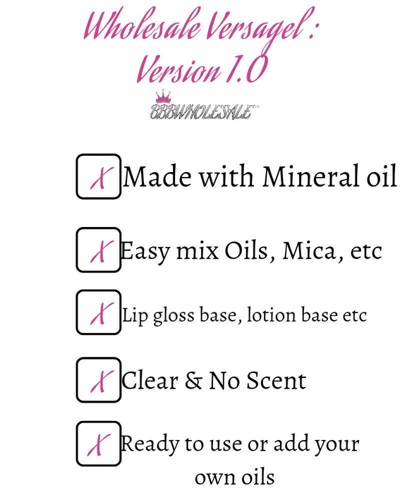 BBBWHOLSALE Versagel Lip Gloss Base 6oz (VERSION 1.0) - Versagel 1.0 / 1 Pack of 1 - Skin Care