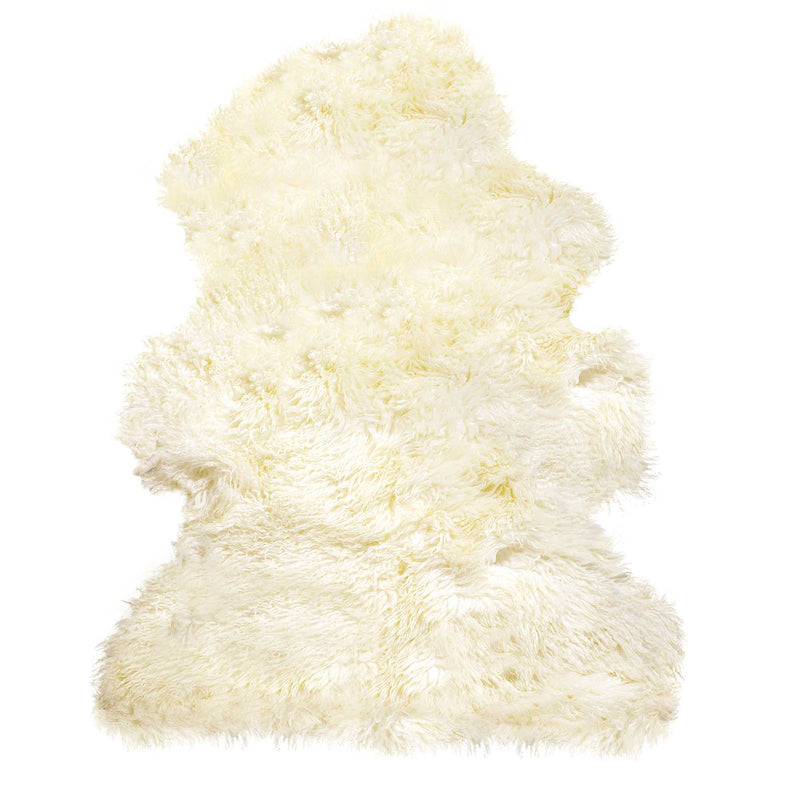 2' X 3' Natural New Zealand Sheepskin Wool Area Rug - Home & Garden