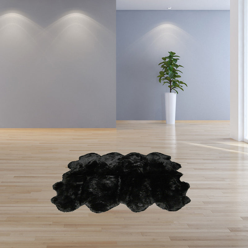 Black Animal Print Area Rug - Home Decor