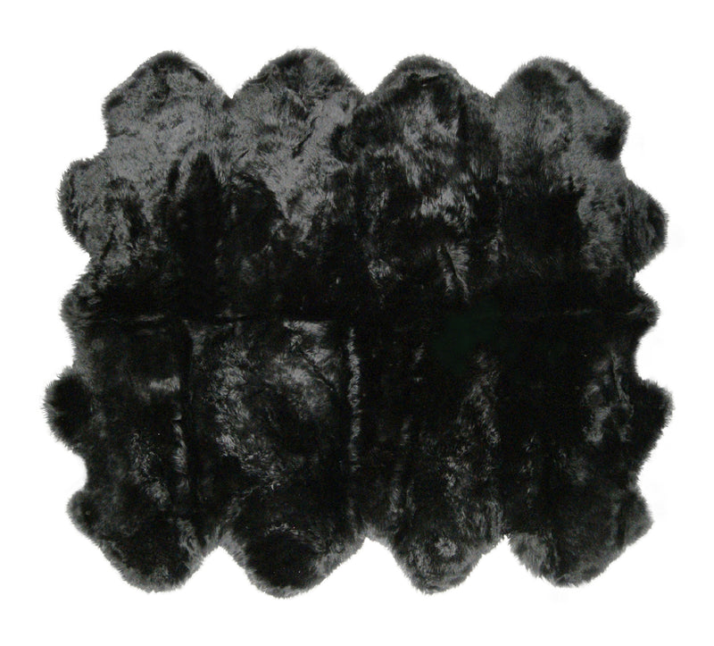 Black Animal Print Area Rug - Home Decor