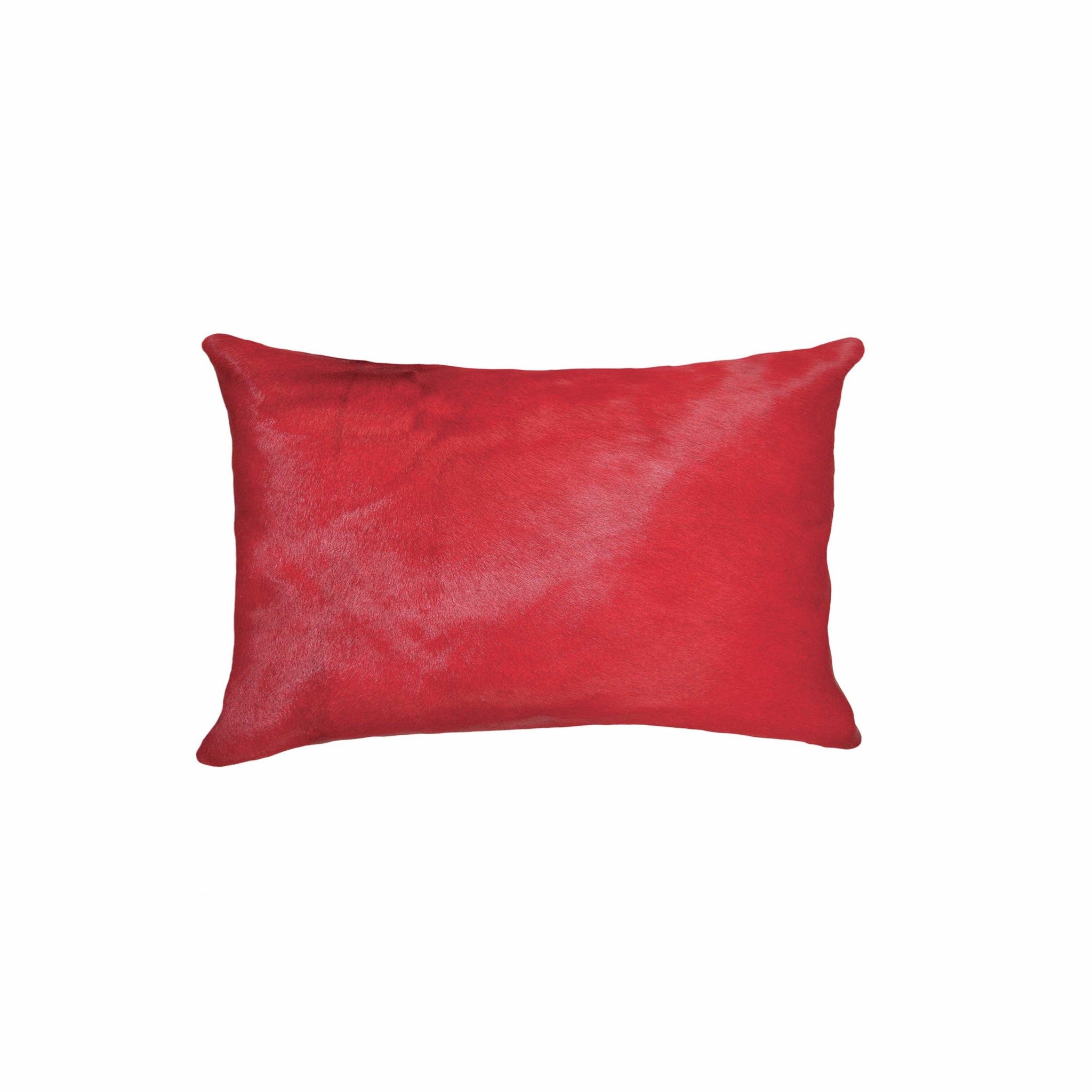 12" X 20" X 5" Firecracker Cowhide  Pillow - Home & Garden