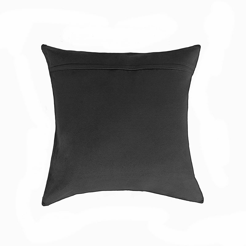 16"X16" Salt And Pepper Black And White Cowhide  Pillow 2 Pack - Home Decor