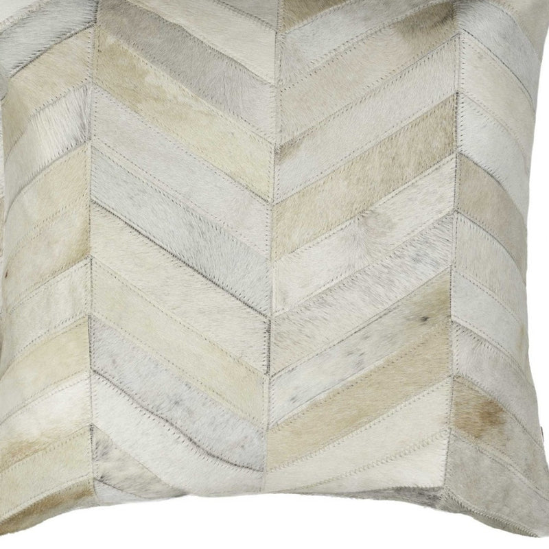 Set of Two Natural Cowhide Throw Pillow - Home Decor