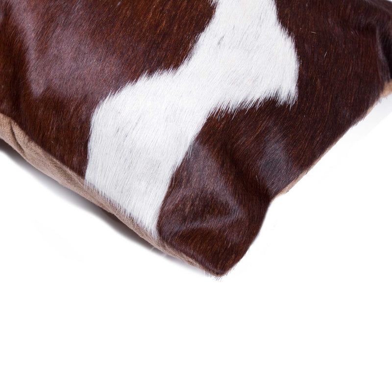 12" X 20" Chocolate Cowhide Throw Pillow - Home Decor