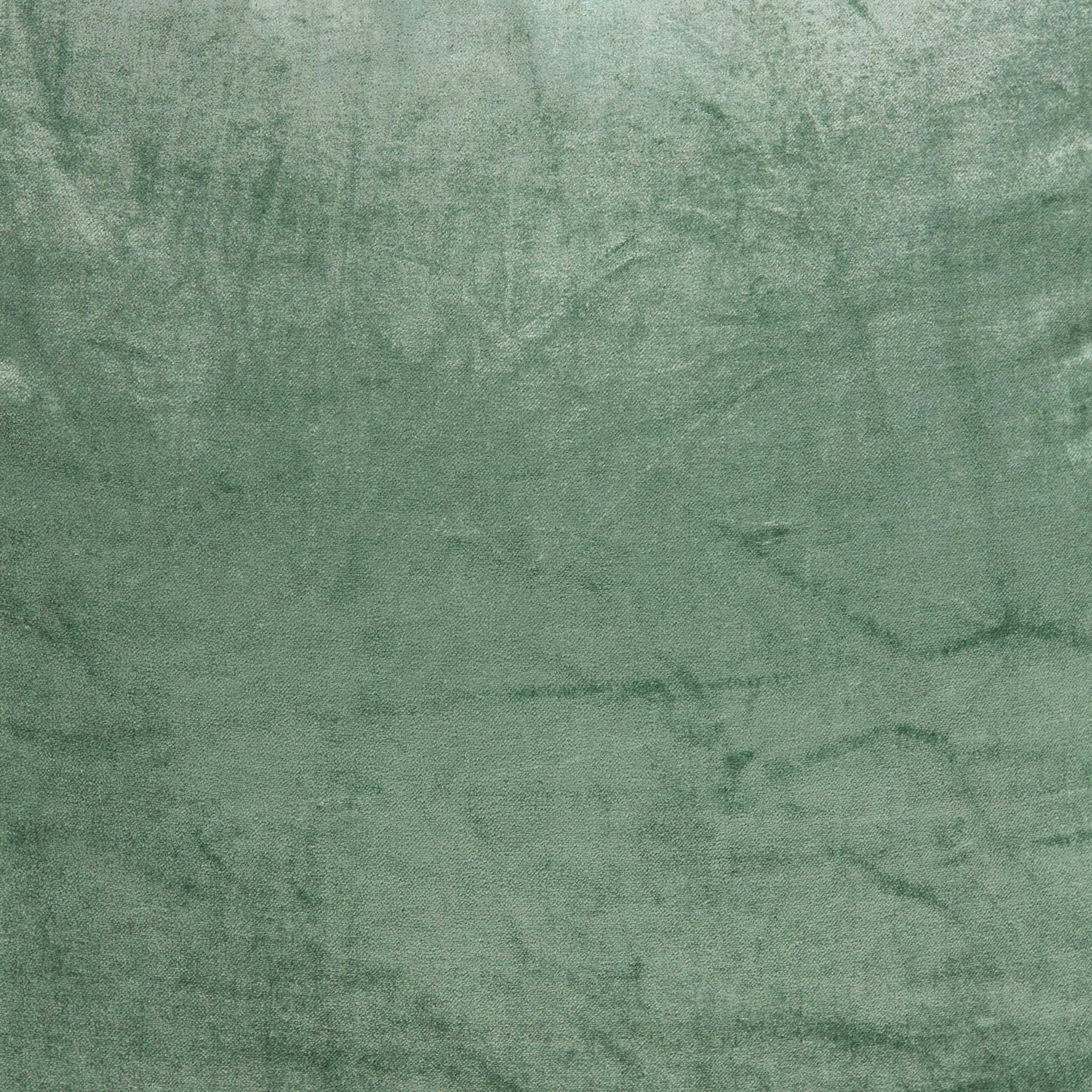 18" X 7" X 18" Transitional Green Solid Pillow Cover With Poly Insert - Home & Garden