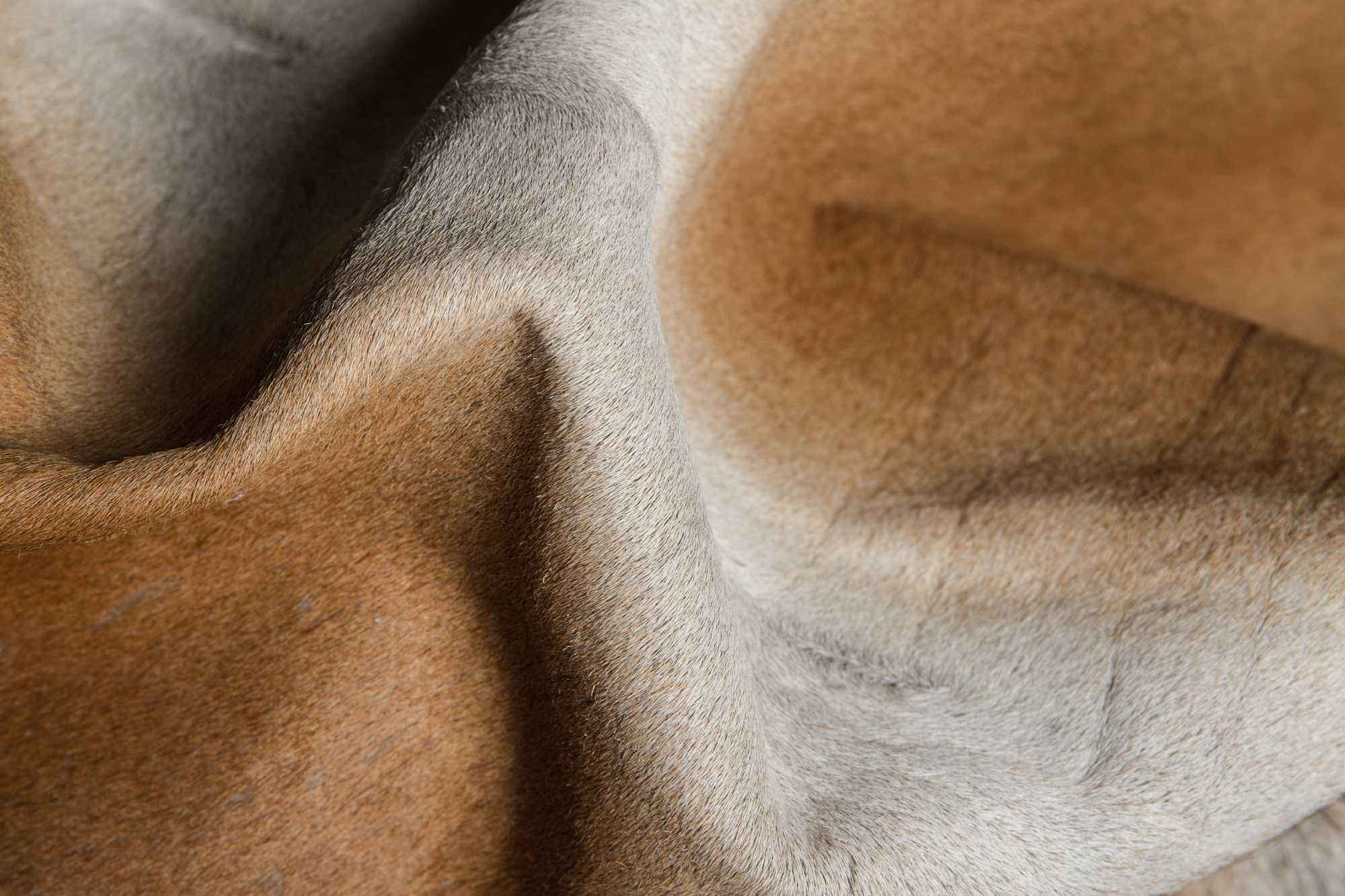 72" X 84" Tan Cowhide  Rug